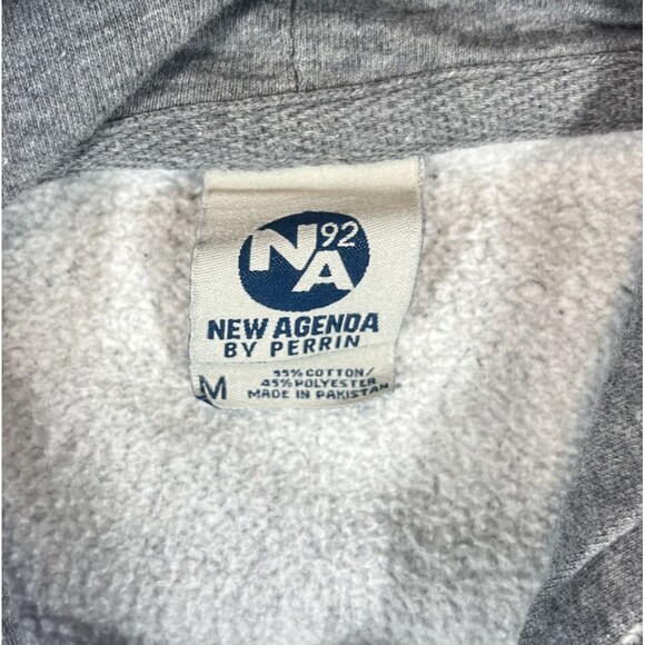 Univ of Kansas KU Jayhaw Men's Medium Gray New Agenda Pullover Sweatshirt Hoodie - Picture 3 of 5